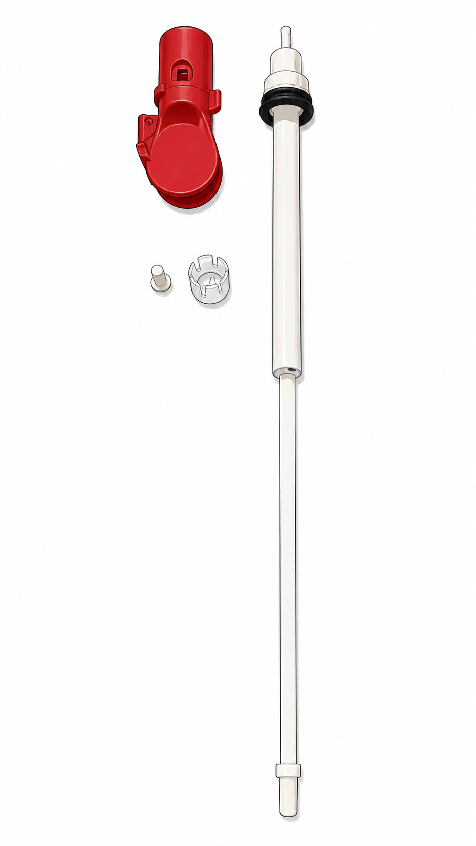 CONCENTRATE SUCTION TUBE RED
